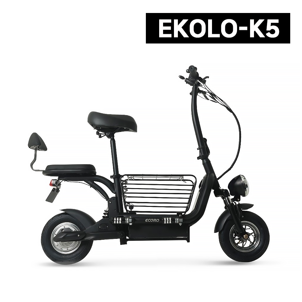 AU테크 에코로 K5 미니 2인승 전동스쿠터 중앙 트렁크 48V 10Ah